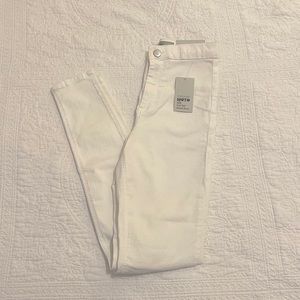 Topshop White Joni Jeans